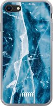 6F hoesje - geschikt voor iPhone 8 - Transparant TPU Case - Cracked Ice #ffffff