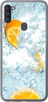 Samsung Galaxy A11 Hoesje Transparant TPU Case - Lemon Fresh #ffffff