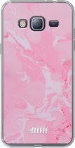 Samsung Galaxy J3 (2016) Hoesje Transparant TPU Case - Pink Sync #ffffff