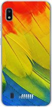 Samsung Galaxy A10 Hoesje Transparant TPU Case - Macaw Hues #ffffff