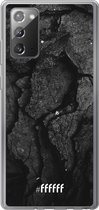 Samsung Galaxy Note 20 Hoesje Transparant TPU Case - Dark Rock Formation #ffffff