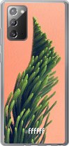 Samsung Galaxy Note 20 Hoesje Transparant TPU Case - Waving Plant #ffffff