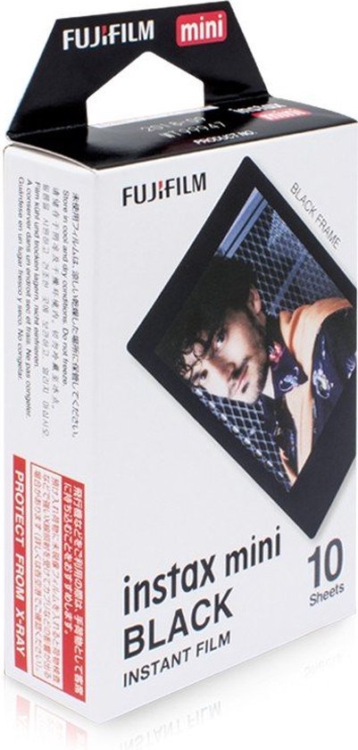 Fujifilm Instax Mini Colorfilm - Black Frame - 10 pièces