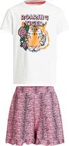 WE Fashion Meisjes pyjamaset met tijgerdessin