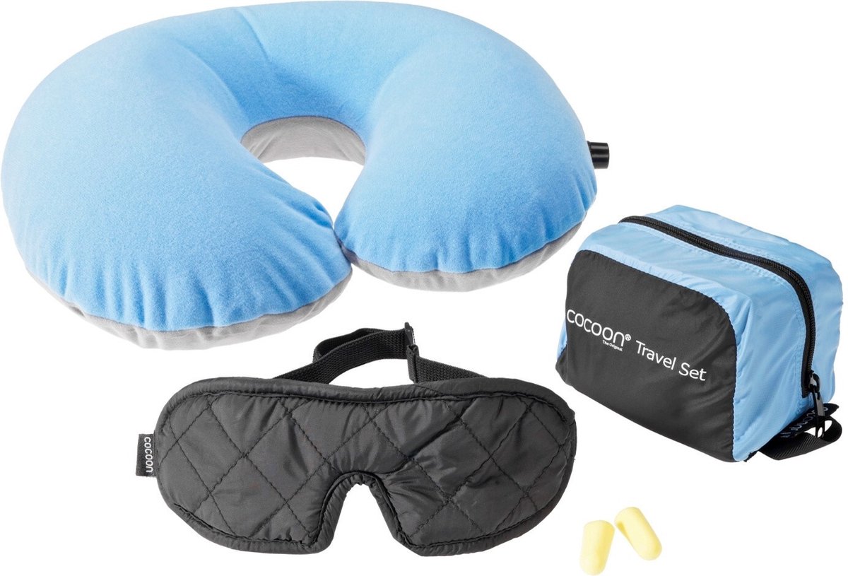 Cocoon Travel Set  Ultralight - Light Blue / Black