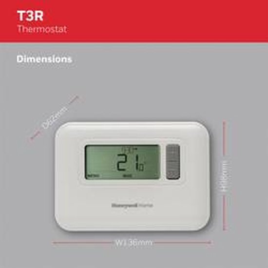 Honeywell Y3C710RFEU Y3C710RFEU Draadloze kamerthermostaat Dagprogramma, Weekprogramma 1 stuk(s)