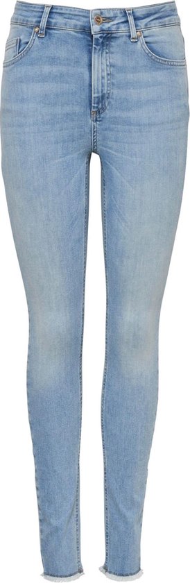 Only ONLBLUSH MID SK ANK RAW DNM REA694 15263454 blauw kopen bij The Stone