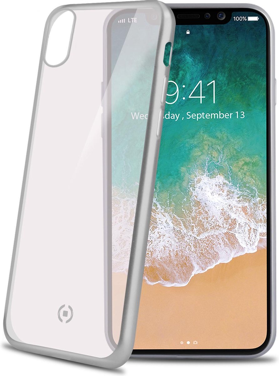 Celly Beschermhoes Laser Matt Iphone X/xs Transparant