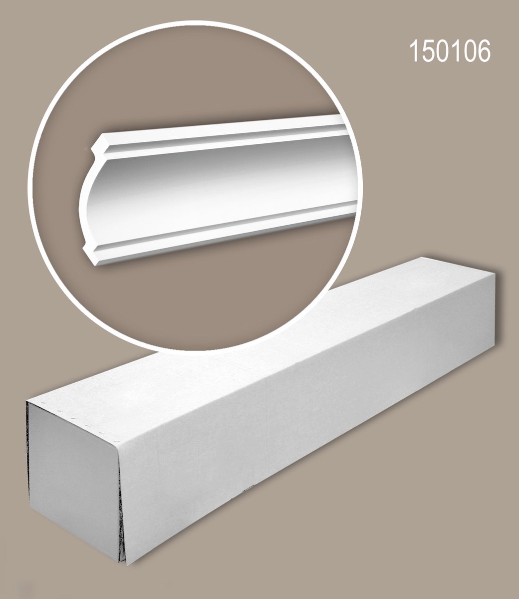 Profhome 150106 1 doos 14 stukken Kroonlijst 28 m