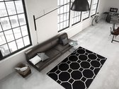 - Vloerkleed - Zwart - 120cm x 170cm