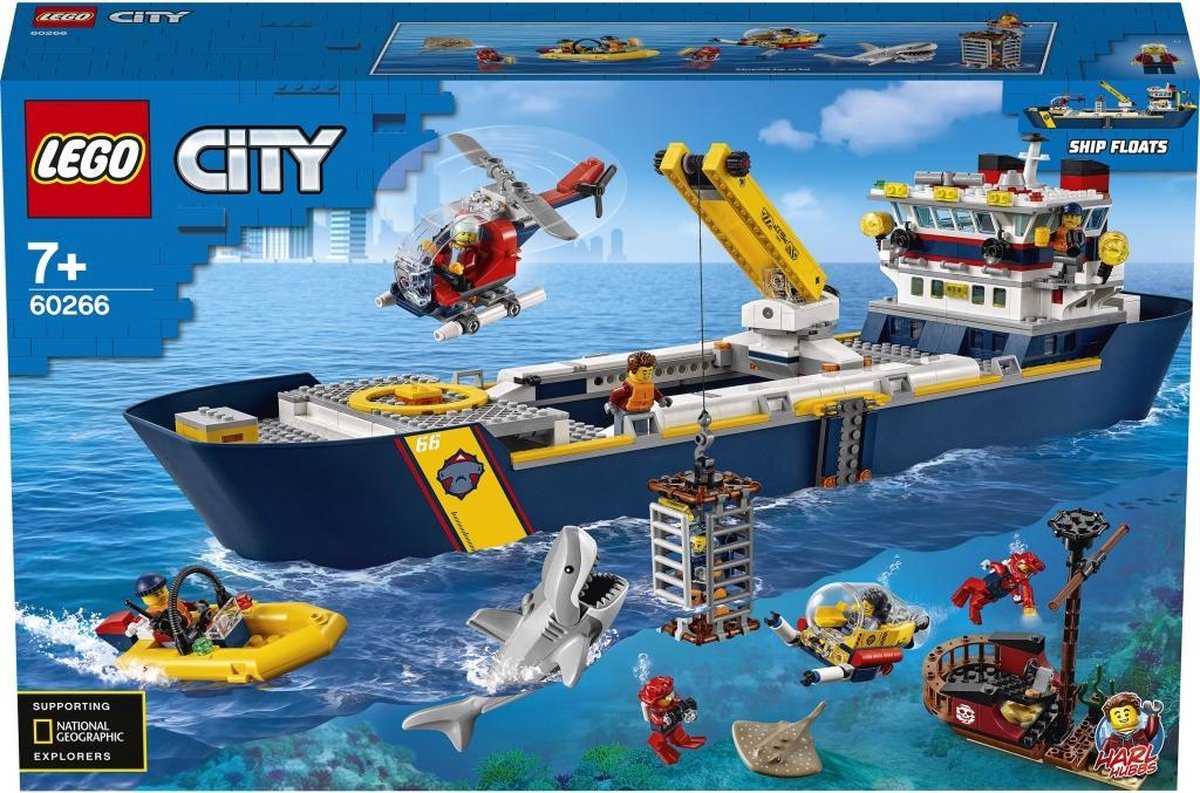 Promotie medeklinker Veronderstellen LEGO City Oceaan Onderzoeksschip - 60266 | bol.com