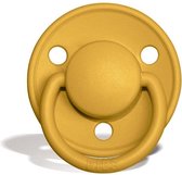 BIBS Fopspeen De Lux Maat 2 - 6-18 maanden - Mustard