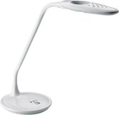 LED Bureaulamp met Vergrootglas - Igan Magnoty - 5W - Natuurlijk Wit 5000K - Dimbaar - Glans Wit