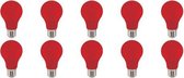 LED Lamp 10 Pack - Specta - Rood Gekleurd - E27 Fitting - 3W