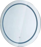 LED Badkamerspiegel - Nicron Mirron - Ø60cm - Rond - Anti Condens - Touch Schakelaar - Aanpasbare Kleur CCT