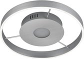 LED Plafondlamp - Plafondverlichting - Nitron Lonag - 45W - Aanpasbare Kleur - Rond - Mat Nikkel - Aluminium