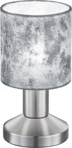 LED Tafellamp - Tafelverlichting - Nitron Garno - E14 Fitting - Rond - Mat Zilver - Aluminium