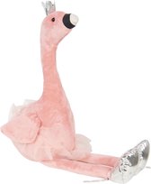 Clayre & Eef Deurstopper Flamingo 33x19x25 cm Roze Polyester Deurklem