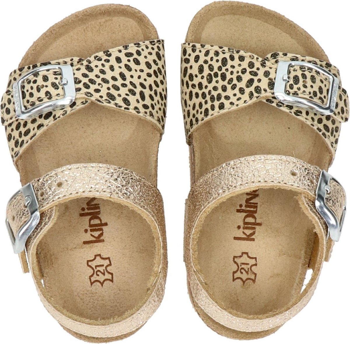 Kipling Nula 1 meisjes sandaal - Goud - Maat 20
