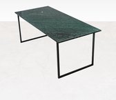 Marmeren Eettafel - India Green (U-poot) - 200 x 90 cm  - Gepolijst