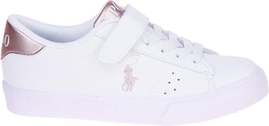 Polo Ralph Lauren Theron Iv Ps Lage sneakers - Leren Sneaker - Jongens - Wit  - Maat 28 | bol.com
