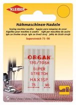 69995 ORGAN Naaimachinenaalden Super Stretch 75-90 5st