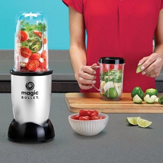 Magic Bullet Compact - 4-delig - 200 Watt - Blender - Zilver