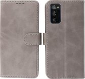 Hoesje Geschikt voor Samsung Galaxy S20 FE - Book Case Telefoonhoesje - Kaarthouder Portemonnee Hoesje - Wallet Cases - Grijs
