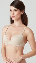 Viuma Vrouw Beige 610561 Micro Beugelbeha Dubbele Push Up Bh Dagelijks Comfort Hoogwaardig Kwaliteit