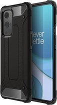 OnePlus 9 Pro Hoesje Shock Proof Hybride Back Cover Zwart