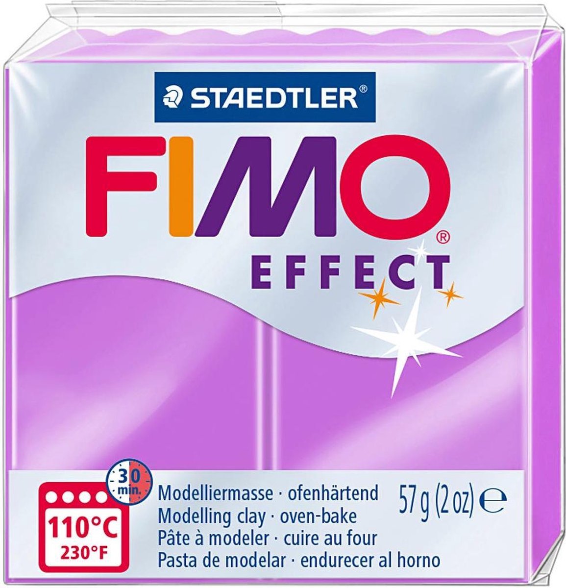 FIMO® Effect, neonpaars, 57 gr/ 1 doos