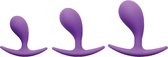 Booty Poppers Silicone Anal Trainer Set - Purple