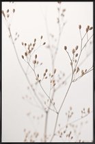 JUNIQE - Poster in kunststof lijst Wild Flower Natural Beige 1 -60x90