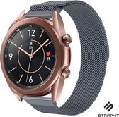 Milanees Smartwatch bandje - Geschikt voor  Samsung Galaxy Watch 3 Milanese band 41mm - space grey - Strap-it Horlogeband / Polsband / Armband