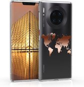 kwmobile telefoonhoesje voor Huawei Mate 30 Pro - Hoesje voor smartphone - Wereldkaart design