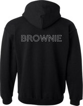 Blondie & Brownie Hoodie (Brownie - Maat 4XL) | BFF Koppel Sweater | Best Friends Forever