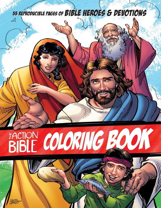 Action Bible Series - The Action Bible Coloring Book - cover