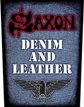 Saxon Rugpatch Denim & Leather Multicolours