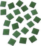 1640x stuks acryl glitter mozaiek steentjes groen 1 x 1 cm - Mozaieken maken tegeltjes/stenen