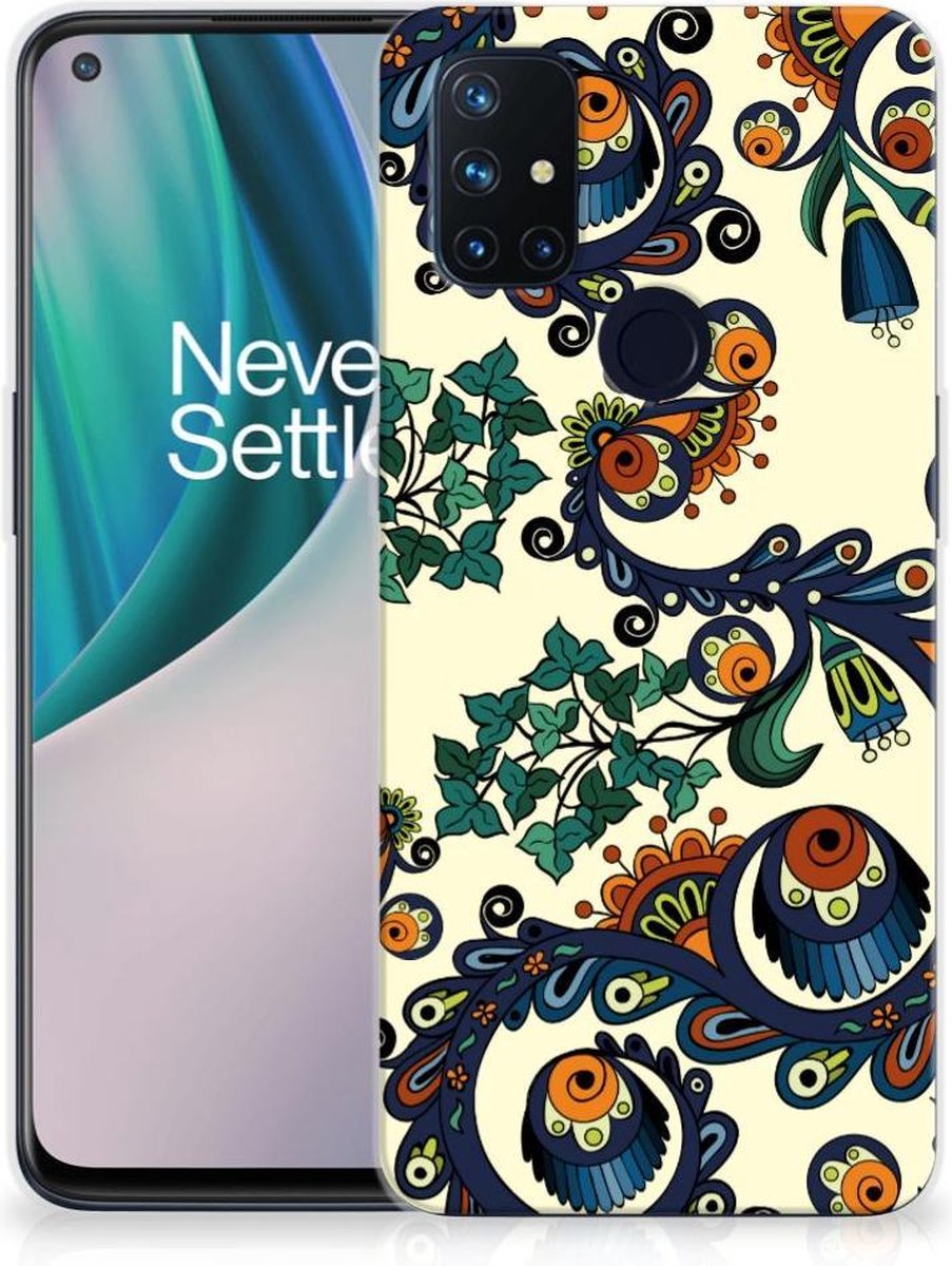 Siliconen Hoesje OnePlus Nord N10 5G Barok Flower