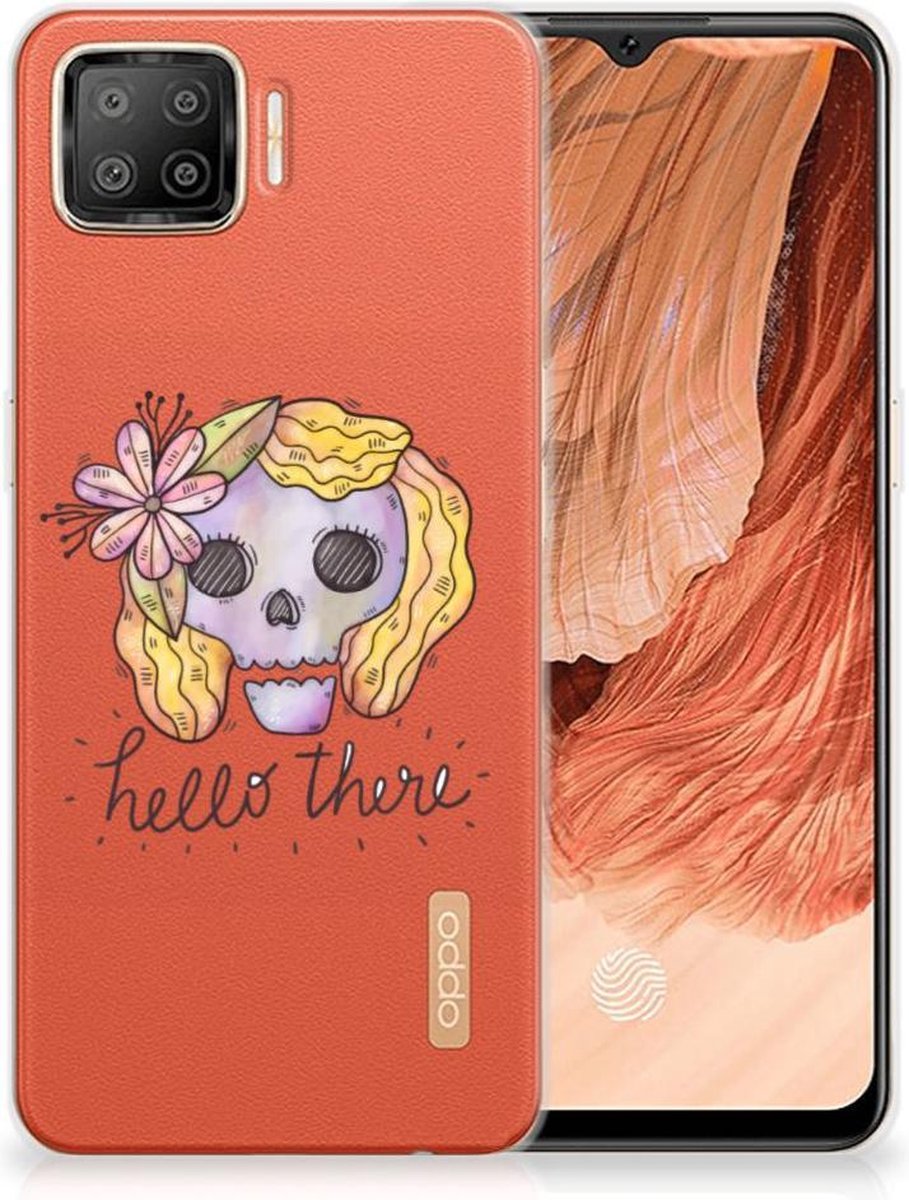 TPU Hoesje voor Silicone Back Case OPPO A73 4G Boho Skull