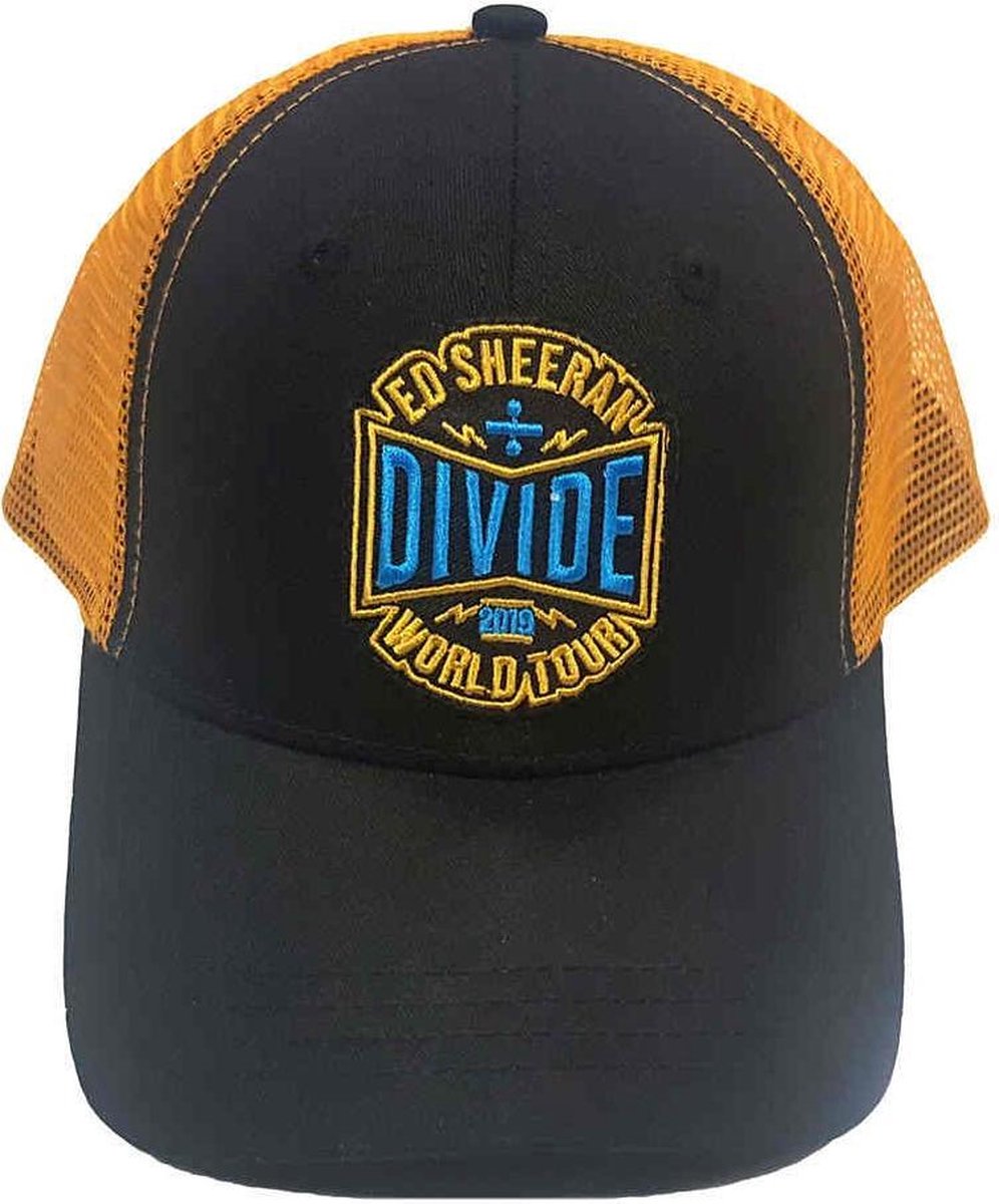 Ed Sheeran Trucker pet 2019 Divide World Tour Zwart/Geel