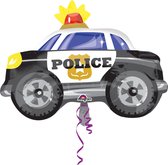 Folieballon - Politie auto - 45x60cm - Zonder vulling