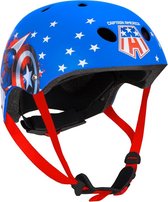 Disney Fietshelm Captain America Jongens Blauw Maat 54/58 Cm