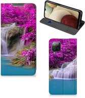 Telefoonhoesje Geschikt voor Samsung Galaxy A12 Wallet Bookcase Waterval