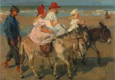 Canvas Ezeltje rijden - Schilderij van Isaac Israels - MuurMedia - schilderij - Gildemeester collectie - 50x70