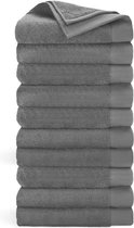 Walra Handdoek Remade Cotton - 10x 60x110 - 100% katoen - Antraciet
