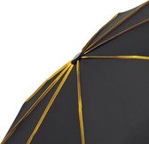 AOC ruime Mini paraplu - Seam - zwart/geel
