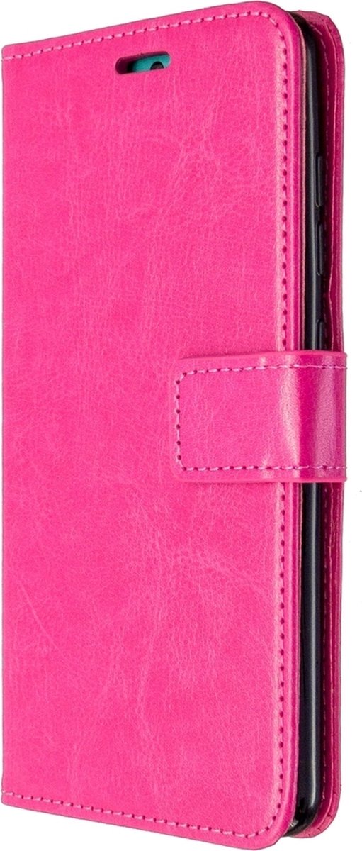 Mobigear Telefoonhoesje geschikt voor Samsung Galaxy A51 Hoesje | Mobigear Wallet Bookcase Portemonnee | Pasjeshouder voor 3 Pasjes | Telefoonhoesje voor Pinpas / OV Kaart / Rijbewijs - Roze
