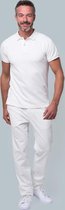 Crown & Crew - Cardiff - heren polo in pique kwaliteit - BRIGHT WHITE (off white)